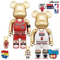 Bearbrick Michael Jordan 1985 Rookie Jersey &amp; 1992 Team USA 400% &amp; 100%