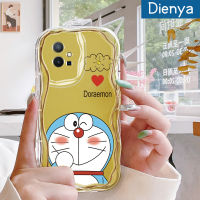 เคส Dienya สำหรับ Vivo Y55 Y75 5G Y55s 2023 Y33s 2023 Y33e Y52t Y30 T1 5G Iqoo เคส Z6การ์ตูนโดราเอมอนน่ารักลายเนื้อครีมคลื่นขอบนุ่มเคสมือถือกันกระแทกแบบใสโปร่งใสลายกล้องถ่ายรูปสร้างสรรค์เรียบง่ายฝาครอบป้องกันอ่อนโยน