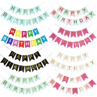 Multi Themes Happy Birthday Banner Baby Shower First Birthday Party Decorations Photo Booth Happy Birthday Bunting Garland Flags Banners Streamers Con