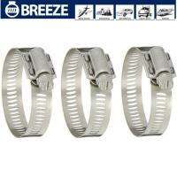 (x3 ชิ้น) 40-64 mm. (2.1/2") 63032 เข็มขัดรัดสาย สแตสเลส Stanless 300SS Hose Clamp Breeze