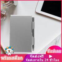 ROSENICE【HOT】 Metal Notebook Mini Notepad Pocket Notepad Metal Note Case พร้อมปากกา