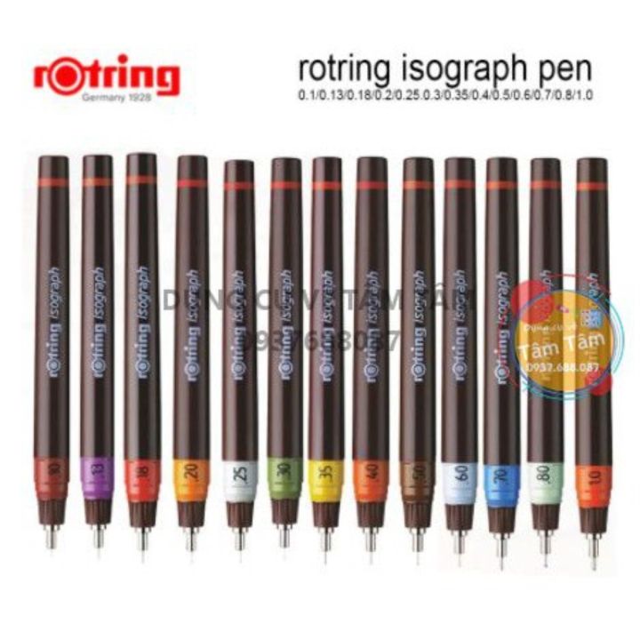 Bút kỹ thuật Rotring Isograph - biểu tượng của chất lượng và độ chính xác. Với độ cứng vừa phải, đầu bút bền và chất mực không lem, bút giúp bạn hoàn thiện các bản vẽ chuyên nghiệp và đạt chất lượng cao nhất. Hãy xem hình ảnh để khám phá thêm về sản phẩm đình đám này.
