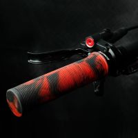 ✳ Bicycle Handlebar Grips TPR Anti-Skid MTB Road Bike Handle End Grips Shockproof With Aluminum Lock Ring