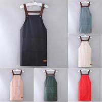 Aprons For Women With Pockets Waterproof Waist Adjustable Dust Proof Chef Kitchen Barber Shop Coffee Restaurant Garden Aprons Aprons