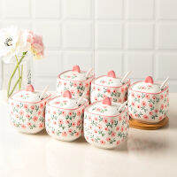 เซรามิค Creative Seasoning Jar Nordic Organizer เกลือน้ำตาลคอนเทนเนอร์เครื่องเทศ Jar โมเดิร์น Especiero ห้องครัว DF50TW