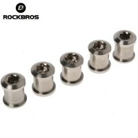 รถจักรยาน RockBros ขี่จักรยานไทเทเนียม Crankset Chainring Bolts Nuts M8จักรยานบนถนน MTB 10มม.5ชิ้น/ล็อต gift gift gift gift