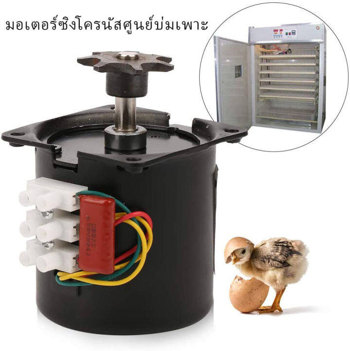 ส่งจากไทย-มอเตอร์กลับไข่-มอเตอร์ซิงโครนัส-60ktyz-มอเตอร์หมุนไข่-อุปกรณ์ตู้ฟักไข่-5-0r-min-มอเตอร์มัลติฟังก์ชั่น