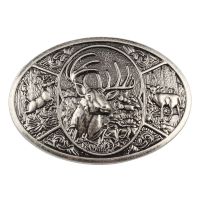 Hunter Deer Hunting Western Belt Buckle Suitable for 4cm Wideth Belt Belts