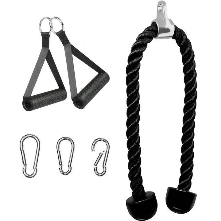 Gym Accessories Fitness Tricep Rope Cable Pull Down Rope Exercise ...