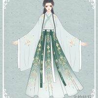 ชุด Hanfu ปักลายดอกไม้ของผู้หญิงแบบดั้งเดิมเครื่องแต่งกายจีนโบราณระบำจีนสวยต้นฉบับเจ้าหญิงราชวงศ์ถัง