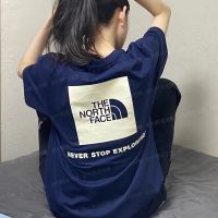 เสื้อยืดแขนสั้นลําลอง คอกลม พิมพ์ลายตัวอักษร The North Face สไตล์สปอร์ต แฟชั่นคลาสสิก QC7311706