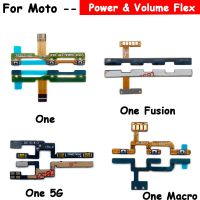 100Pcs / Lots Power Volume Flex Cable สําหรับ Moto One Fusion Plus Action Hyper Macro Vision One 5G Power On Off Side Flex Cable