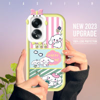 Case4you สำหรับ OPPO A58 4G A78 4G การ์ตูน Cinnamoroll เคสโทรศัพท์มีลายเคสเลนส์โทรศัพท์มอนสเตอร์แบบนิ่มเคสโทรศัพท์มือถือกันกระแทกฝาครอบป้องกัน