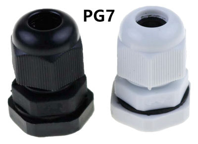 【2023】10PCS high quality IP68 PG7 for 3-6.5mm waterproof nylon sealing ring gasket plastic cable connector