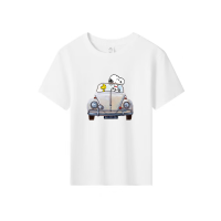 Kids T-Shirt cartoon snoopy dog and Woodstock bird graphic Tops Boys Girls Distro Age 1 2 3 4 5 6 7 8 9 10 11 12 Years