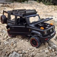 1:18 SUZUKI Jimny D Iecasts รถโมเดลล้อแม็กโลหะของเล่นยานพาหนะออฟโรดจำลองสูงรถรุ่นเด็กของเล่นของขวัญคอลเลกชัน