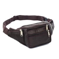 Genuine Leather Waist Bag for Men Travel Outdoor Cowhide Fanny Pack Sports Large Capacity Mobile Phone Pouch Running Chest Bags Running Belt