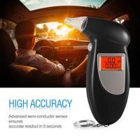 Digital Alcohol Tester Handheld Backlight Digital Alcohol Breath Tester Breathalyzer Analyzer Detector Drunk Drivers LCD Screen