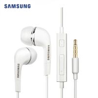 หูฟัง Ehs64 Samsung In-Ear แบบมีสายชุดหูฟัง3.5มม. สีดำสีขาวพร้อมลำโพงไมโครโฟนสำหรับชุดหูฟัง Huawei Xiaomi