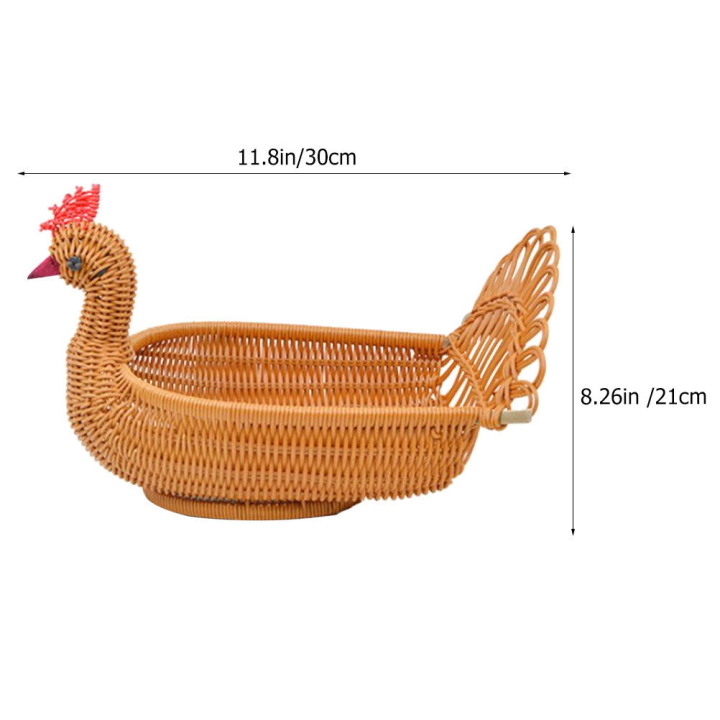 platter-home-ตะกร้าอาหาร-end-table-decor-หวายปาร์ตี้เสิร์ฟผลไม้-pp-bread-คอนเทนเนอร์-dresser-tray