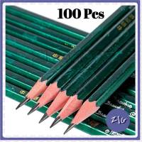 ZIGSHOP  (100 แท่ง) ดินสอไม้ ขนาด 2 B  ดินสอไม้ ดินสอวาดรูป ดินสอเขียนแบบ ดินสอทำข้อสอบ สีเขียว ด้ามยาวใช้ได้นาน ดินสอ 2B ดินสอ ดินสอไม้