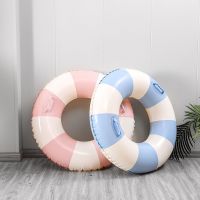 2023 INS Style Thicken Inflatable Swimming Ring Tube Water Party Adult Floating Air Mattress with Handle Outdoor Swimming Circle