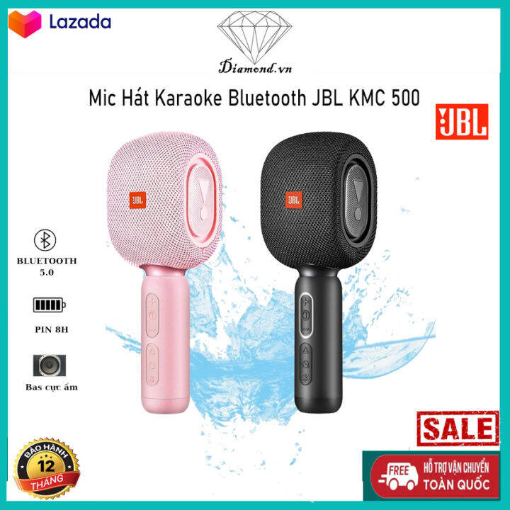 Loa Mic Hát Karaoke Bluetooth JBL KMC 500 Micro Bluetooth Lọc Âm Chủ