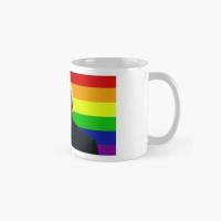 Progress Pride Flag Bertie Ahern Classic Mug Design Picture Printed Drinkware Simple Coffee Gifts Tea Handle Round Photo Cup