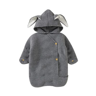 Baby Sleeping Bags Winter Cute Rabbit Knitted Newborn Boy Girl Warm Cocoon for Stroller Bassinet 0-6m Infant Sleepsack Envelopes