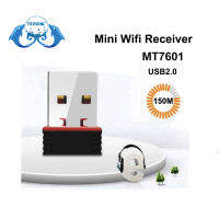 TEROW 150Mbps การ์ดเครือข่าย MT7601 Mini Wireless 2.4G Wifi Adapter WLAN USB2.0 2dBi สำหรับแท็บเล็ต พีซีกล่องทีวีกล้องวงจรปิดเดสก์ท็อป