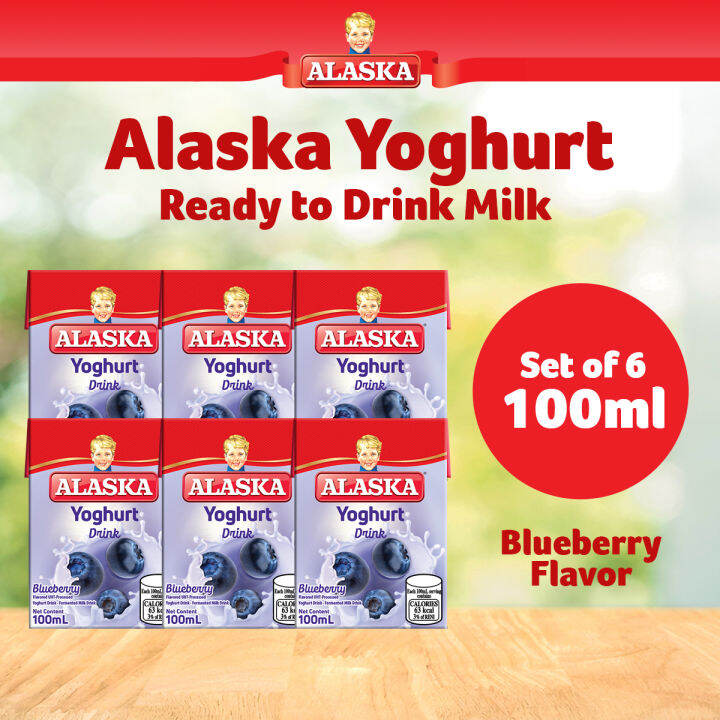 Alaska Yoghurt Drink Blueberry Pack of 6 ( 110ml ) Lazada PH