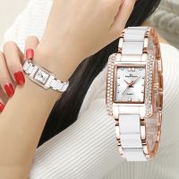 Fashion Women Watch Square Diamond Bracelet Wrist Watch For Women Luxury Casual Women 39;s Watch As A Gift With Box Montre Femme