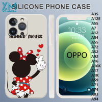 YiaMia เคสโทรศัพท์เป็นคู่มิกกี้มินนี่สำหรับ OPPO A5 A9 2020 A92 2020 A3S A12E A5S A7 A16K A12 A54 A55 A72 A52รูปการ์ตูน A94ฝาหลังกันกระแทก A16