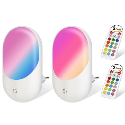 2022RGB ไฟกลางคืนบรรยากาศที่มีสีสัน Led Dazzle16สีระยะไกลซ็อกเก็ตไฟสำหรับเด็กนอนห้องนอนเด็ก Gallway โคมไฟ