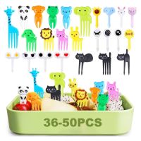 36-50PC Kids Food Selection Fruit Fork Toothpick Suitable for Dessert Fruit Pastry Restaurant Party Bento Box Accessories