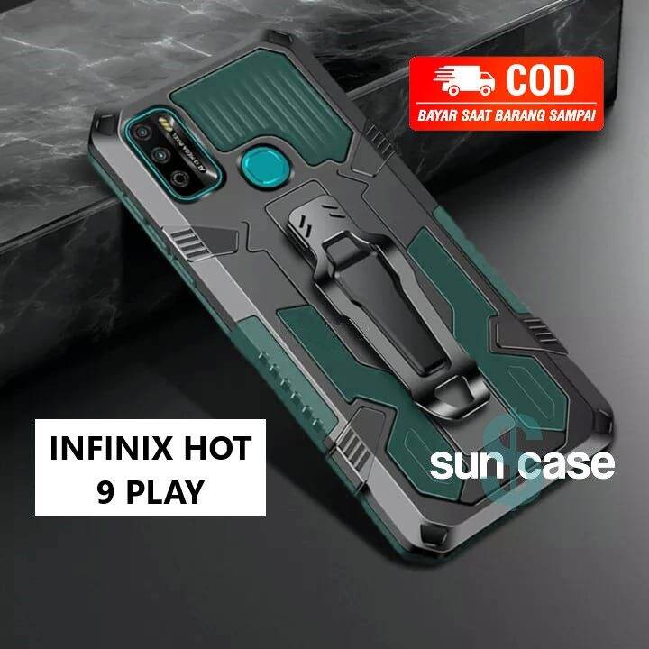 Infinix Hot 9 Play Casing Hp Hard Case Klip Kesing Silikon Standing Case New Cover Lazada 3324