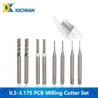 【DT】hot！ 10pcs 0.8-3.175mm Carbide PCB Milling Cutter Set 3.175mm Shank Corn End Mill Bits Cutting Tools