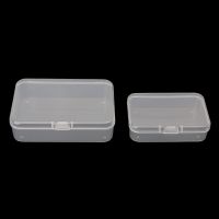 Transparent Plastic Storage Box Rectangle Jewelry Display Organizer Cards Case Hardware Accessory Container Fishing Tools Holder