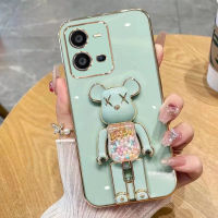 เคสสำหรับ  โทรศัพท์ VIVO Y36 Y27 5G Y35 Y22 Y22S V25 5G ฝาหลังสุดหรู3มิติพร้อมที่จับ