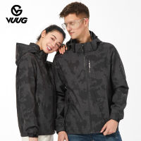 VUUG กลางแจ้งคู่เสื้อแจ็คเก็ตลำลองแจ็คเกตกันน้ำ Windproof เสื้อแจ็คเก็ตคุณภาพสูง