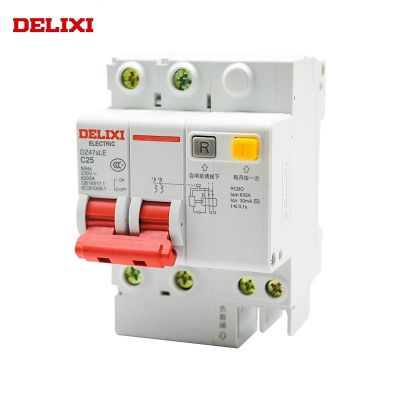 【LZ】 DELIXI  Leakage protection circuit breaker   MCB  RCBO  DZ47SLE  6KA  2P  230AC  type C  6A 10A 16A 20A 25A 32A 40A 50A 63A
