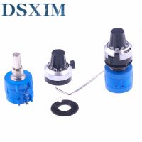 5pai 3590S-2-103L 3590S 10K ohm Precision Multiturn Potentiometer 10 Ring Adjustable Resistor + Turns Counting Dial Rotary Knob Guitar Bass Accessorie