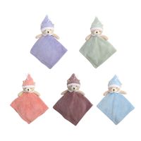 Baby Hand Towel Cute Cartoon Bear Soft Hanging Wipe Bath Face Towel for Children Baby Nursery Kitchen Bathroom Q1FD