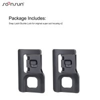 【100%-original】 A PlusY SOONSUN 2PCS ล็อคหัวเข็มขัด Snap Latch คลิป Mount อุปกรณ์เสริมสำหรับ Hero 7 6 5กรอบสีดำและ Super Suit Housing