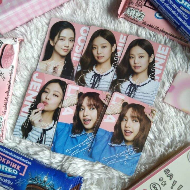 onhand official blackpink bp oreo photocard pc jisoo jennie rose lisa ...