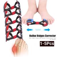 1-5PCS Hallux Valgus Corrector Belt Recovery Training Exerciser Strap Toe Separator Big Toe Stretcher Separator Foot Care Tool2023