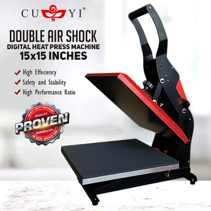 iPrint CUYI Digital Heat Press Machine A4 Size Teflon Coated & Double