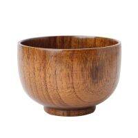 Natural Jujube Wooden Rice Soup Bowl Food Containter Kitchen Utensil Tableware