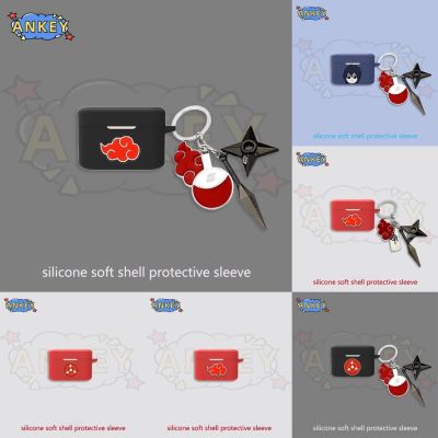 Suitable for For 1more PistonBuds Pro / ComfoBuds Mini / Neo Earphone Silicone Case Red Cool Earbuds Protective Headphone Cover Headset Skin With Pendant