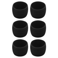 6Pc Handlebar Tape Fixing Loops Road Bike Handle Grip Wrap Holding Rings Cycling Bartape Strap Belt Fasten Sleeve Black